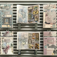 Brilliant Elegy Series Vintage Retro Journaling Stickers - 1 Book of 20 sheets