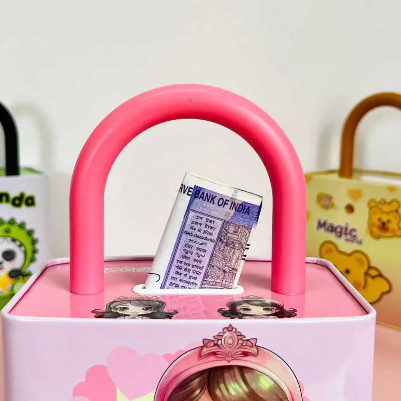 Cartoon Metal Handbag Piggy Bank