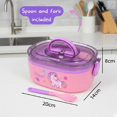 Kawaii Unicorn Lunch Box with Handle – Adorable Carry