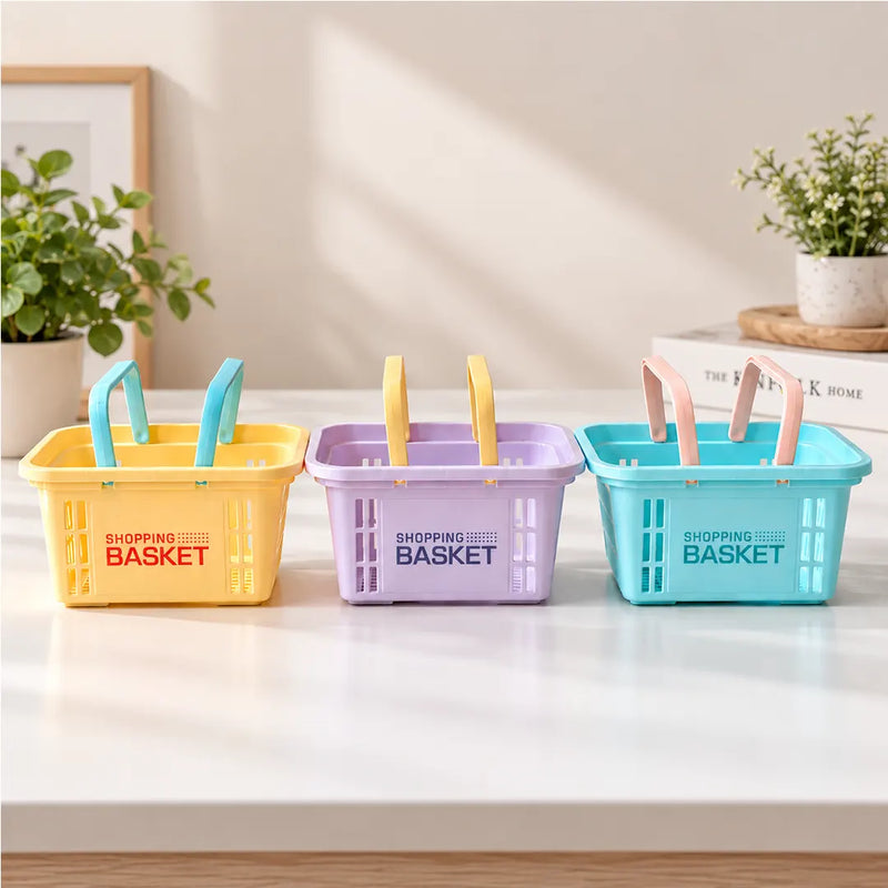 Mini Pastel Shopping Basket - 15 CM Width