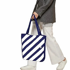 Korean Style Color Line Tote Bag – Trendy Fashion Design