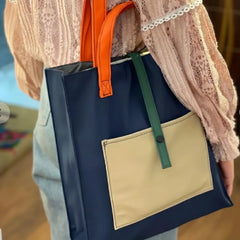 Korean Style Plane Color Tote Bag – Chic Daily Use