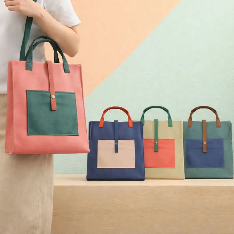 Korean Style Plane Color Tote Bag – Chic Daily Use