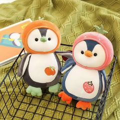 Kawaii Fruit Penguin Plush Toy 30 Cm – Super Soft