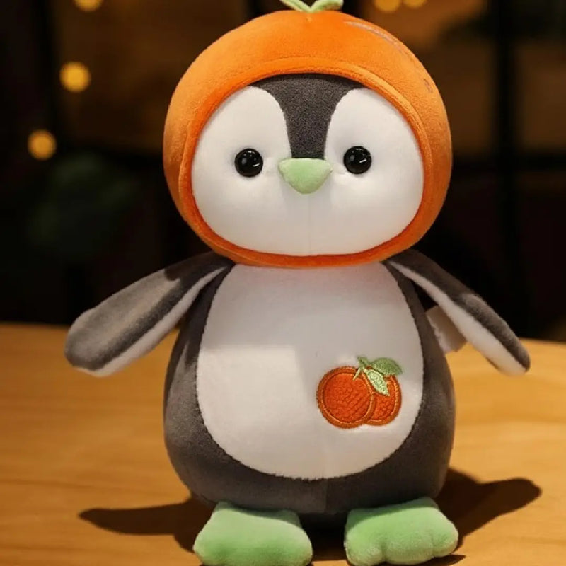 Kawaii Fruit Penguin Plush Toy 30 Cm – Super Soft