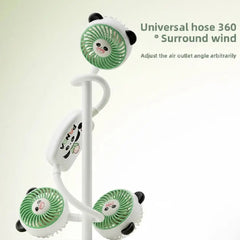 Cute Panda Wearable Neck Fan – Hands-Free Cooling