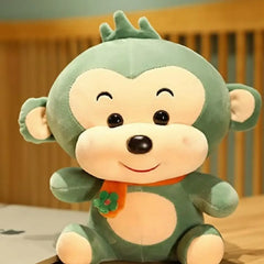 Kawaii Scarf Monkey Plush Toy 30 Cm Cute Buddy