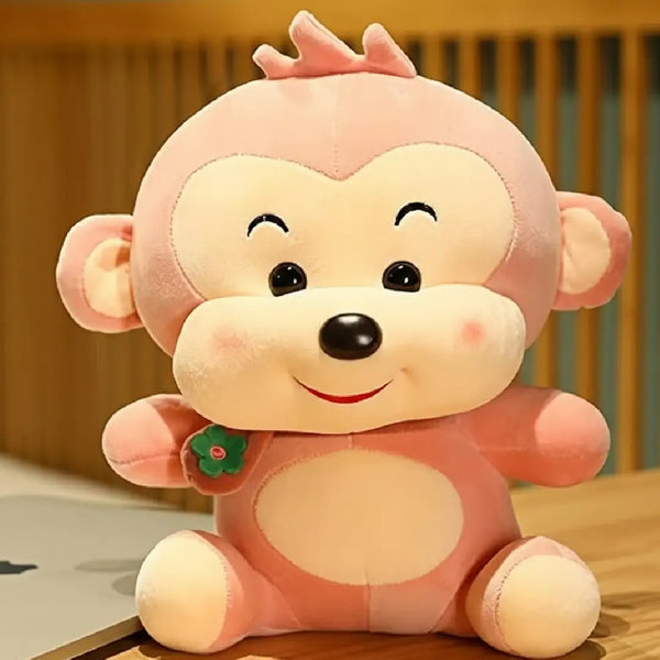 Kawaii Scarf Monkey Plush Toy 30 Cm Cute Buddy