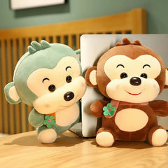 Kawaii Scarf Monkey Plush Toy 30 Cm Cute Buddy