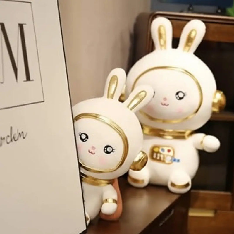 Cute Bunny Astronaut Figurine 30cm Space Buddy