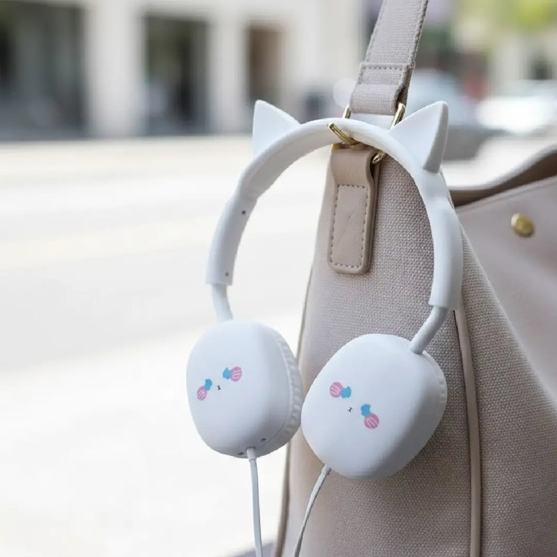 Kawaii Cute Cat Ear Wired Headphones with Comfortable Fit