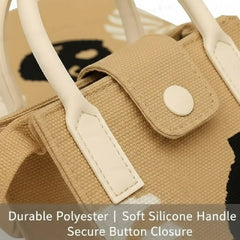 Black Puppy Knit Style - Mini Crossbody Bag