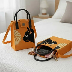 Compact Cat-Themed Style - Mini Crossbody Bag