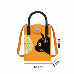 Compact Cat-Themed Style - Mini Crossbody Bag