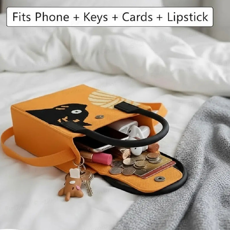 Compact Cat-Themed Style - Mini Crossbody Bag