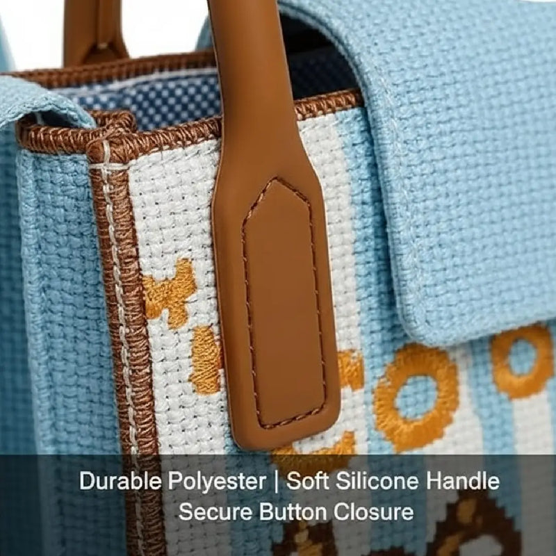 Corgi Print Woven Style - Mini Crossbody Bag