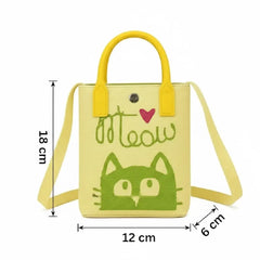 Meow Cat Woven Style - Mini Crossbody Bag
