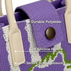 Vertical Purple Cat Style - Mini Crossbody Bag
