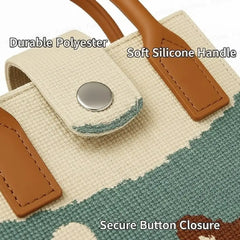 Brown Puppy Knit Style - Mini Crossbody Bag