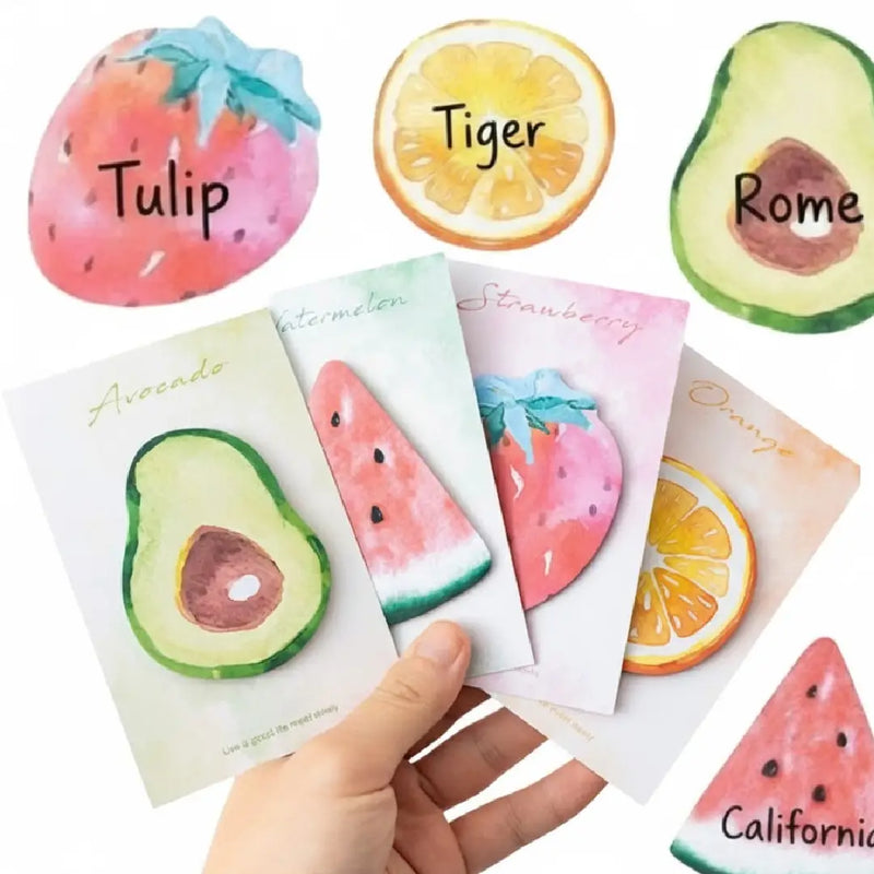 Artistic Fruit Series Sticky Notes: 30 Sheets Per Pad