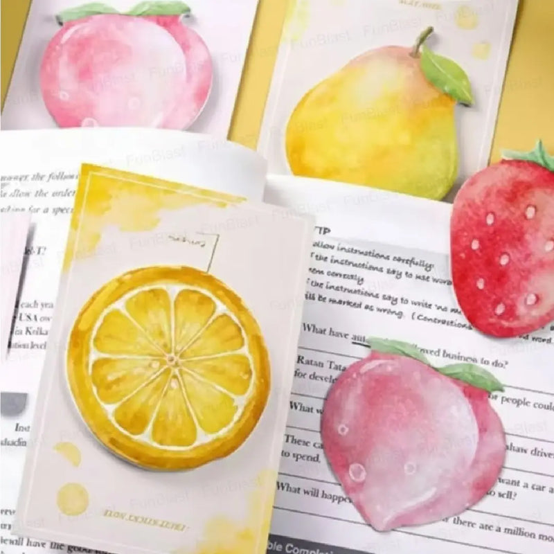 Artistic Fruit Series Sticky Notes: 30 Sheets Per Pad