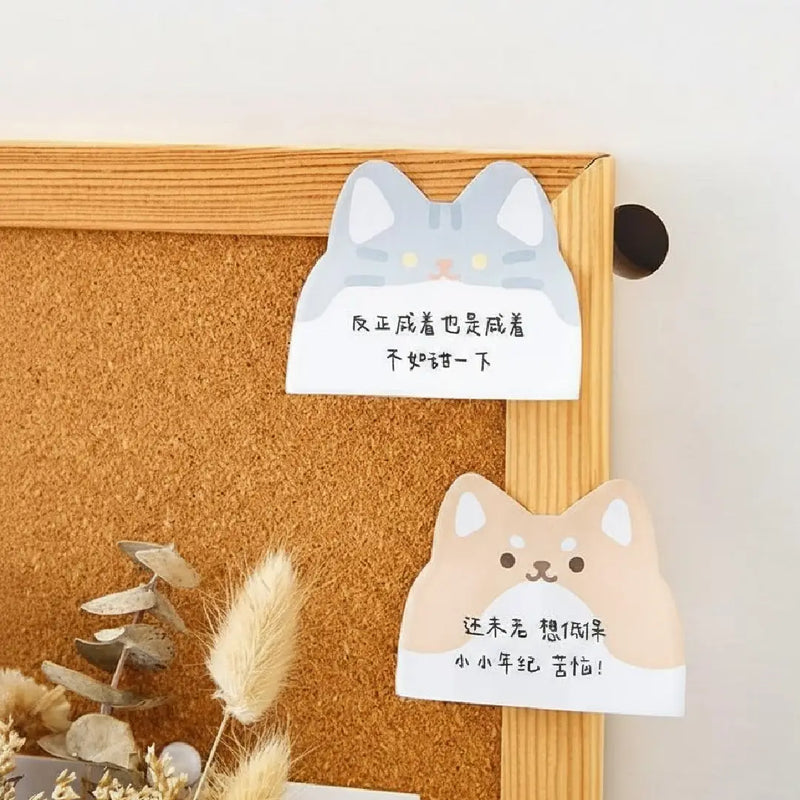 Kawaii Zoo Series Animal Sticky Notes Pastel Style