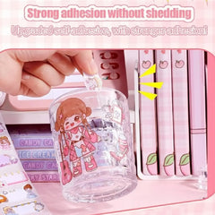 Kawaii Name Label Stickers Roll Cute Design (300 Pcs Per Roll)