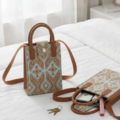 Handwoven Geometric Style - Mini Crossbody Bag
