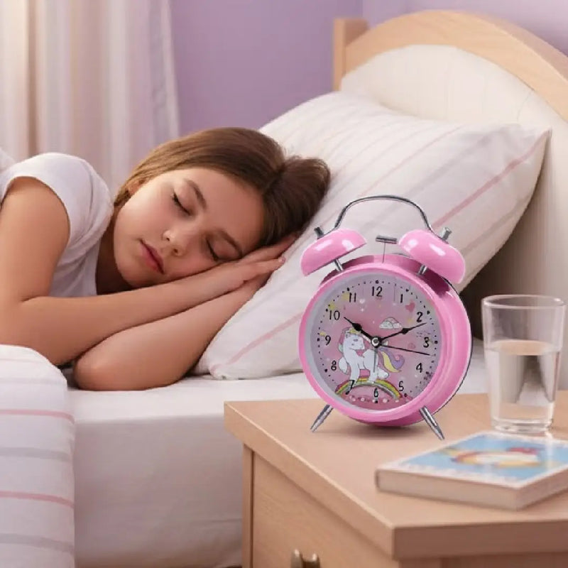 Dreamy Unicorn Retro Twin Bell Alarm Clock