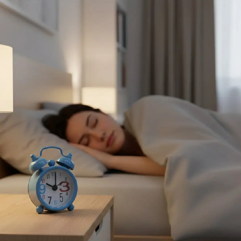Tiny Cute Retro Twin Bell Alarm Clock – Blue