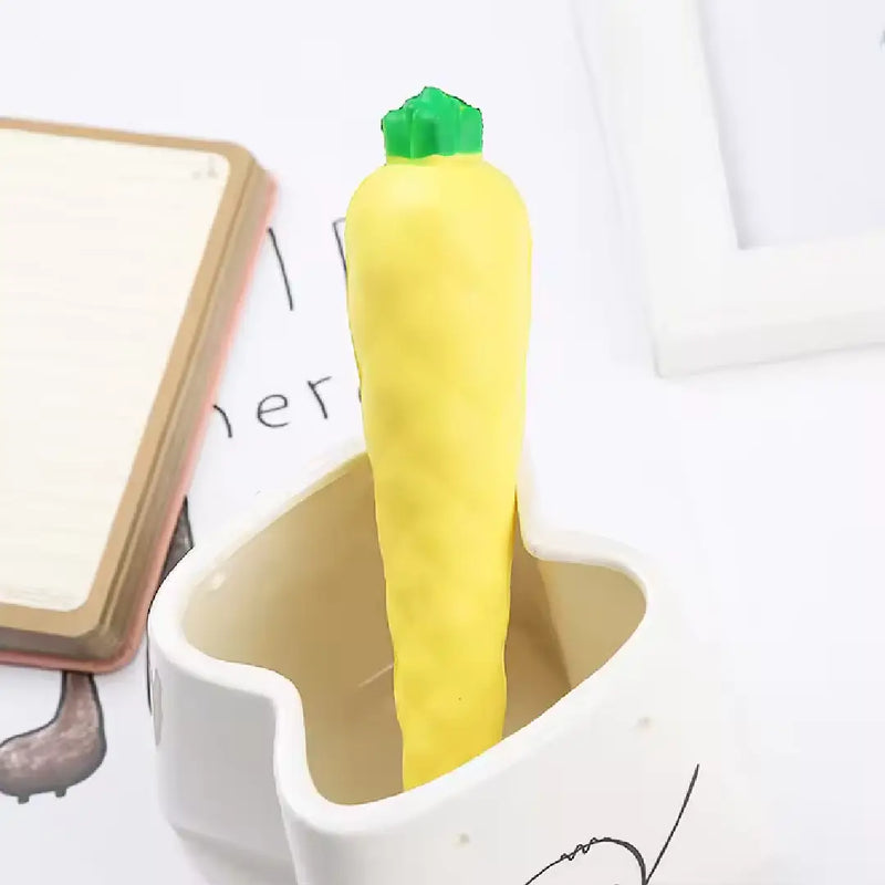 Yellow Pineapple Squishy Gel Pen Cute Desk Accessory