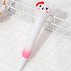 Kitty red Squishy gel pen Cute Desk Accessory