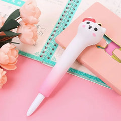 Kitty red Squishy gel pen Cute Desk Accessory
