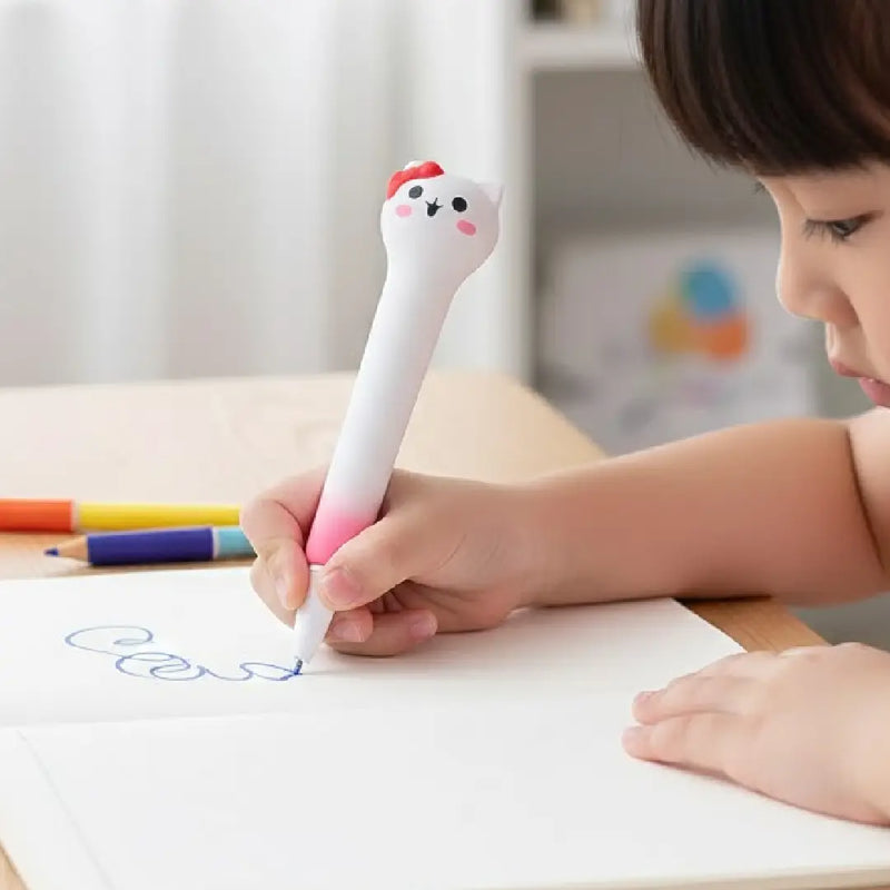 Kitty red Squishy gel pen Cute Desk Accessory