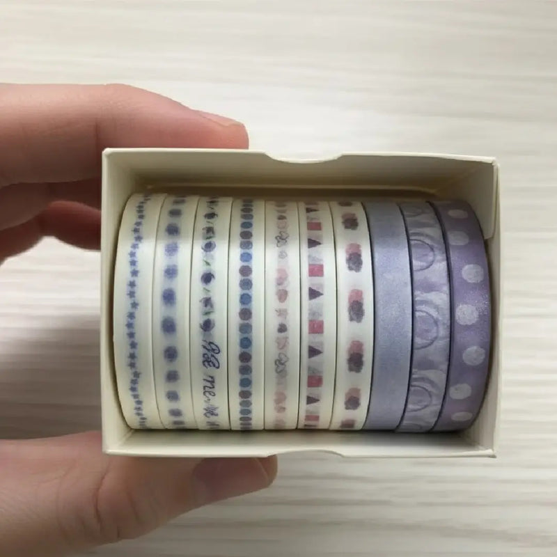 Lavender Minimalist Gradients Washi Tape Collection 10 Rolls Set