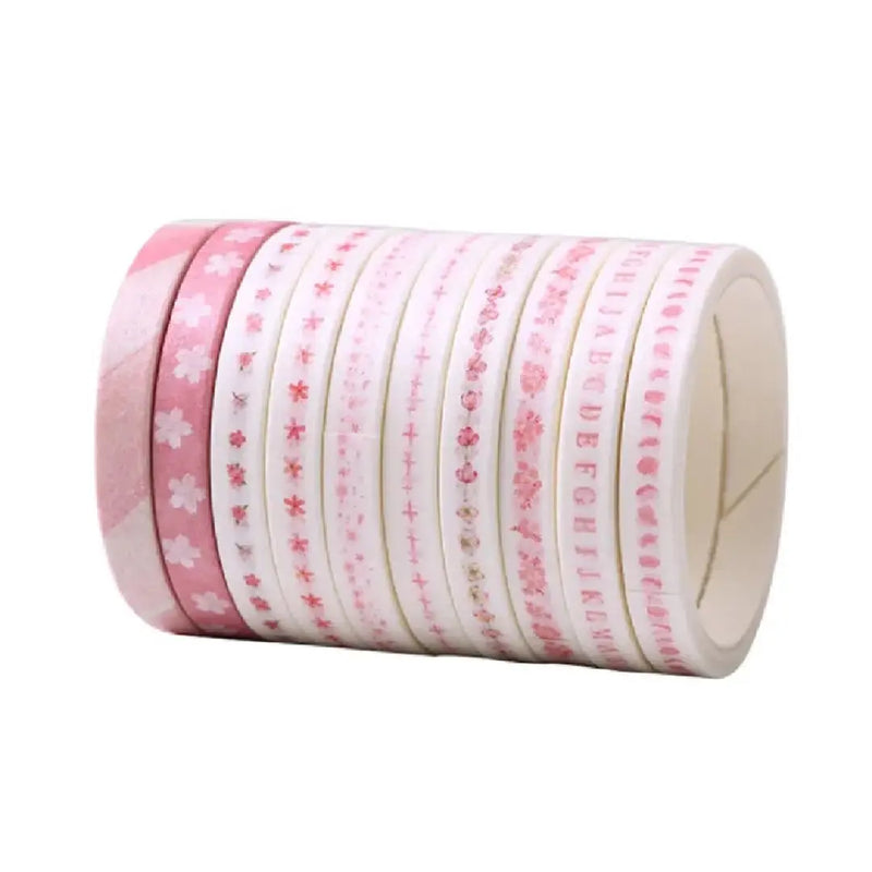 Sakura Floral Washi Tape Collection 10 Rolls Set