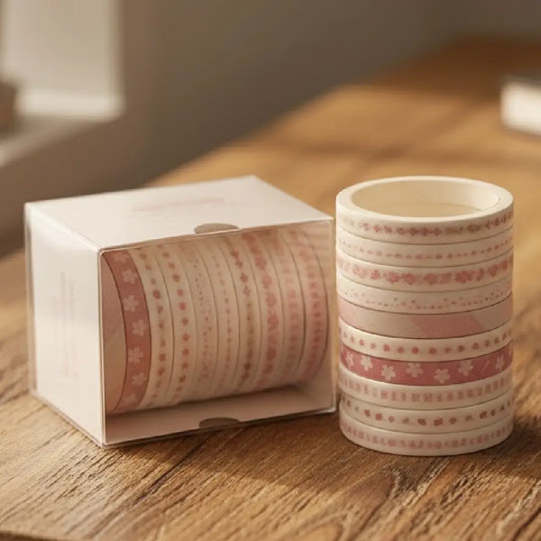 Sakura Floral Washi Tape Collection 10 Rolls Set