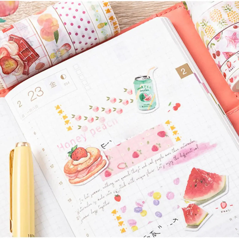 Sweet Summer Washi Tape 10 Rolls of Decorative Collection Set