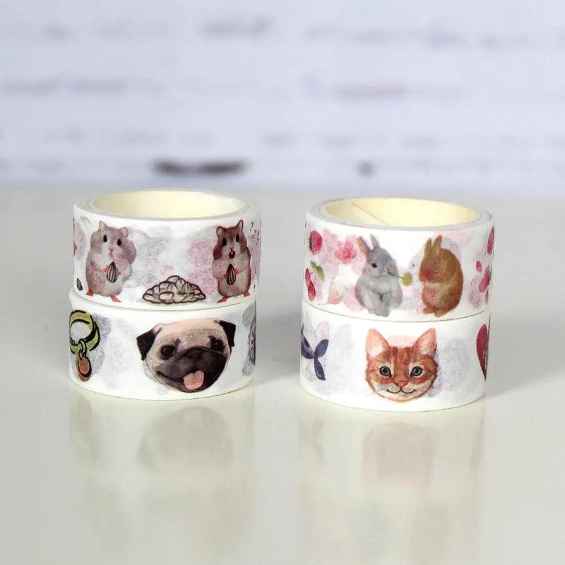 Pet Lover’s Washi Tape 10 Rolls of Decorative Collection Set