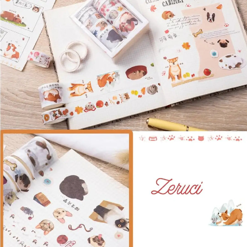 Pet Lover’s Washi Tape 10 Rolls of Decorative Collection Set