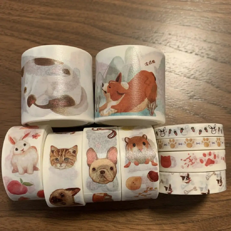 Pet Lover’s Washi Tape 10 Rolls of Decorative Collection Set
