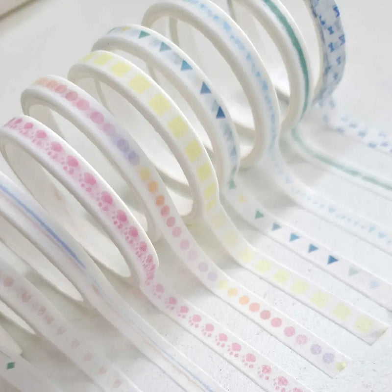 Pastel Dreamy Washi Tape Collection 10 Rolls Set