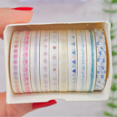 Pastel Dreamy Washi Tape Collection 10 Rolls Set