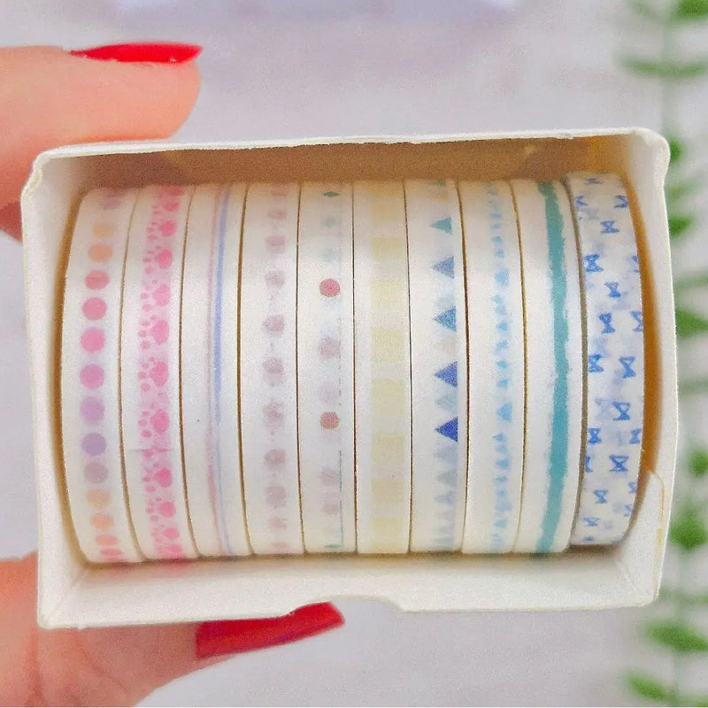Pastel Dreamy Washi Tape Collection 10 Rolls Set