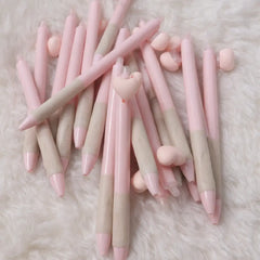 Aesthetic Pastel Pink Heart Gel Soft Grip Pens