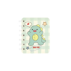 Funny Dino Illustration- Aesthetic A7 Mini Spiral Notepad