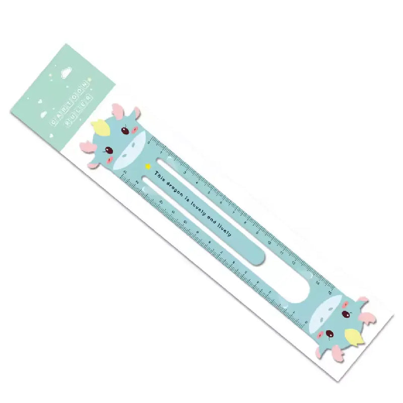 Kawaii Animal Clip-On Rulers – 2-in-1 Bookmark & 15cm Measuring Tool