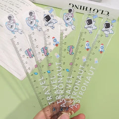 Astronaut & Space Series Acrylic Ruler – 15cm Clear Measuring Tool
