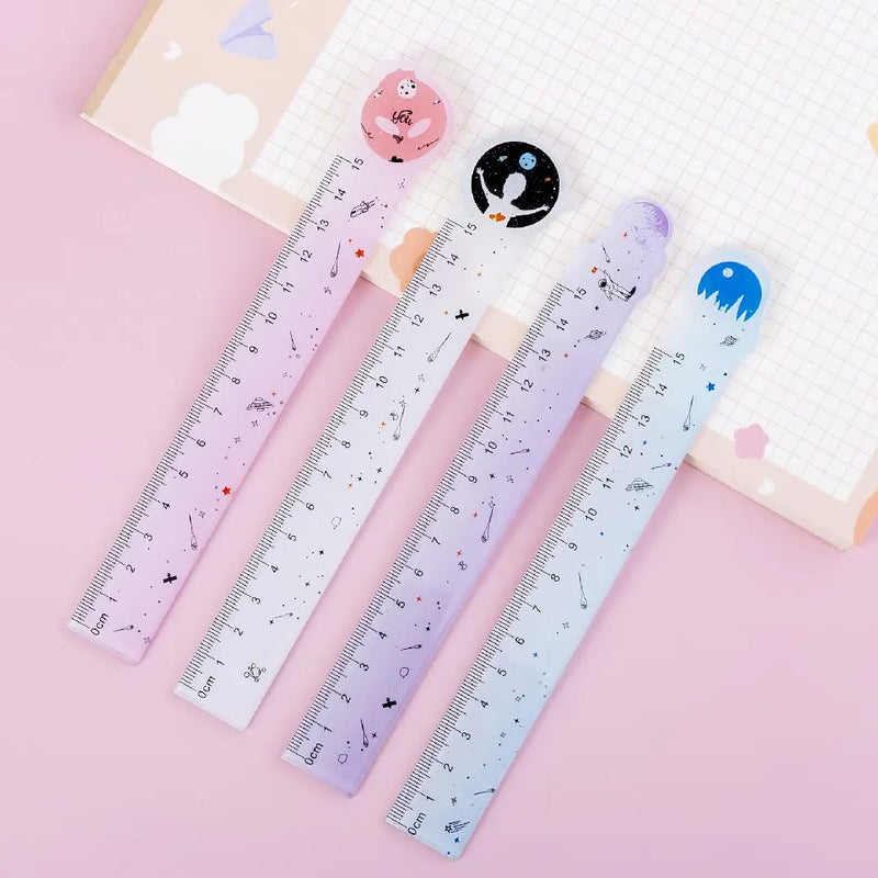 Kawaii Pastel Galaxy Measuring - 15cm Acrylic Ruler