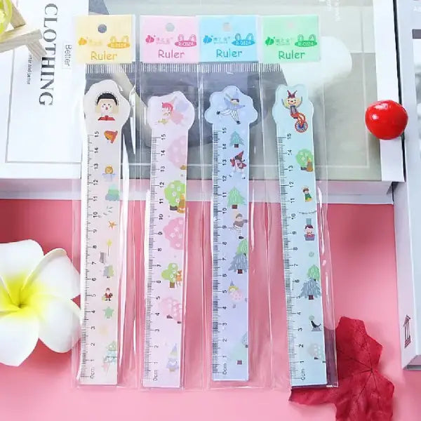 Cute Cartoon Graphics with Durable 15cm Ruler